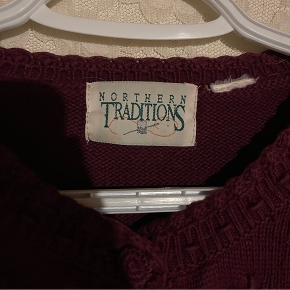 Northern Reflections Rich Burgundy Cardigan - Picture 3 of 4